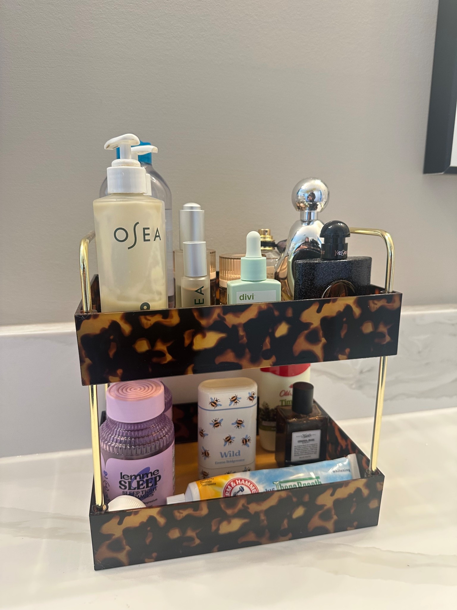 Didn’t realize how much we need this tortoise shelf in our master bath! Under $20 at target & hold all my daily skincare & few thing I let Matthew add 😂 

OSEA code: SFUDGE10

#LTKFindsUnder50 #LTKHome #LTKGiftGuide