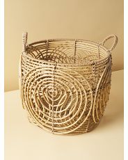 14x16 Resin Wicker Basket With Handles | HomeGoods