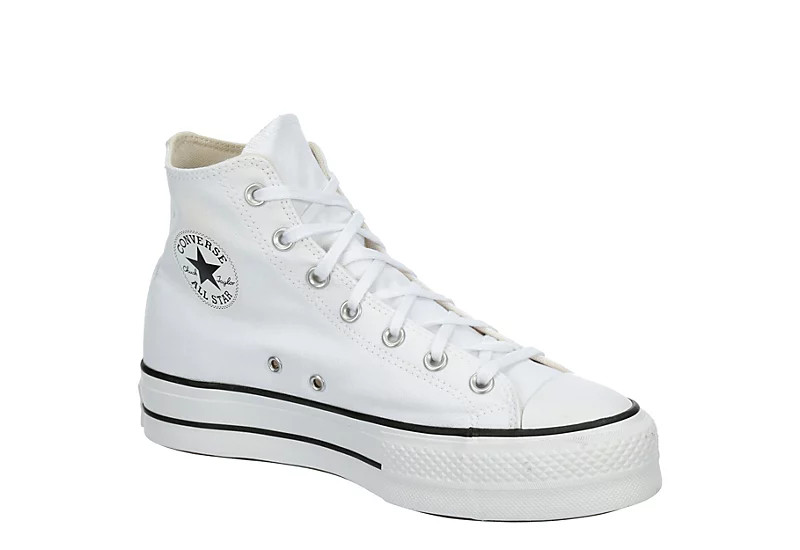 Converse Womens Chuck Taylor All Star High Top Platform Sneaker - White | Rack Room Shoes