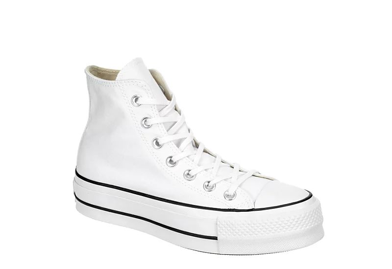 Converse Womens Chuck Taylor All Star High Top Platform Sneaker - White | Rack Room Shoes