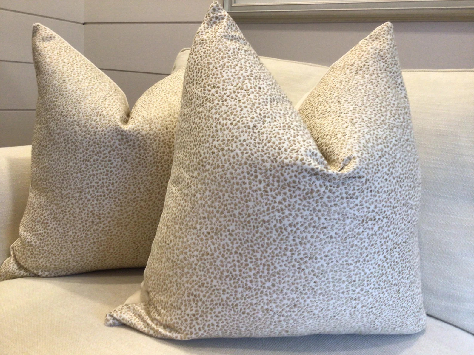 Taupe spot On Pillow Cover - Etsy | Etsy (US)