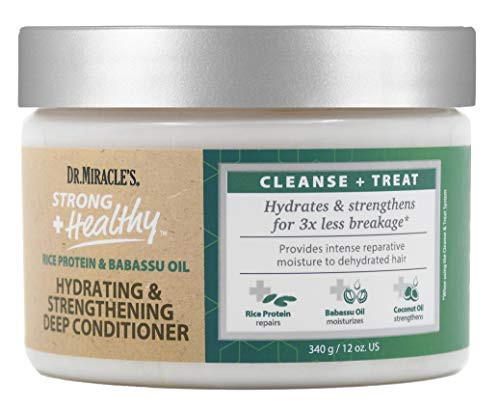 Dr. Miracle's Strong & Healthy Hydrating & Strengthening Deep Conditioner. Contains Coconut Oil to provide intense moisture and repair damaged hair. | Amazon (US)