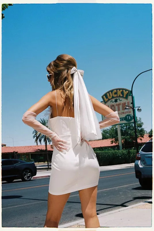 Satin Bow Mesh Veil Clip | Nasty Gal (US)