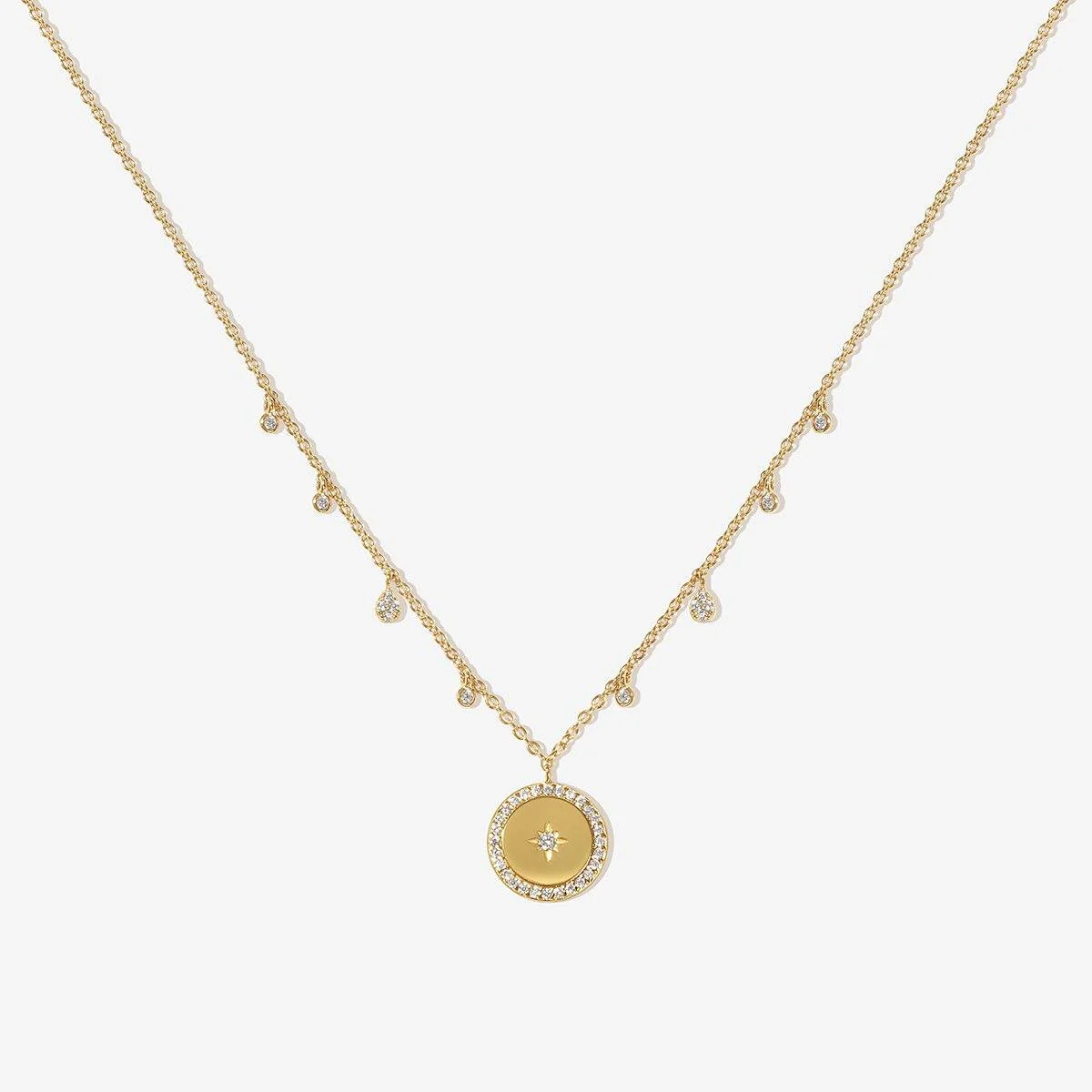 Gold Cosmos Necklace | Adornmonde | Adornmonde