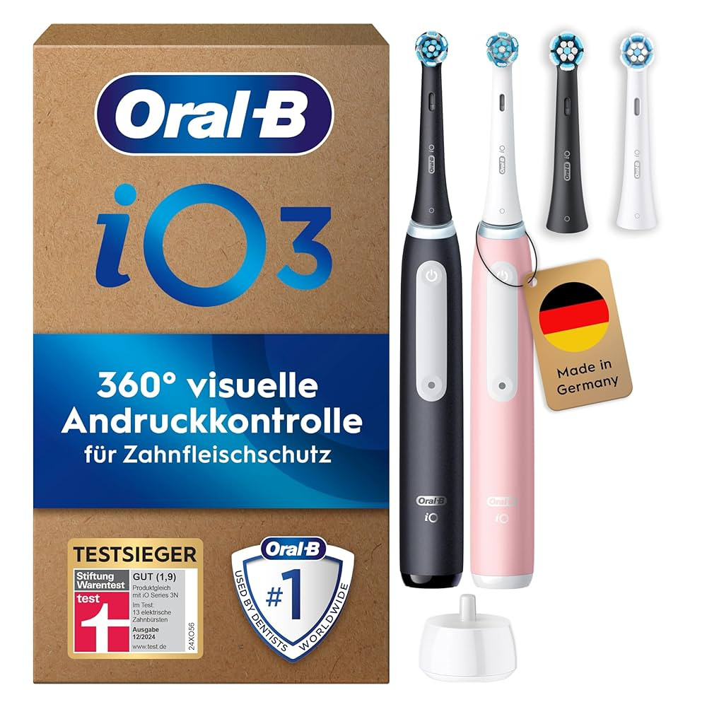 Oral-B iO Series 3 Plus Edition Elektrische Zahnbürste, Doppelpack — Electric Toothbrush, Inkl... | Amazon (DE)