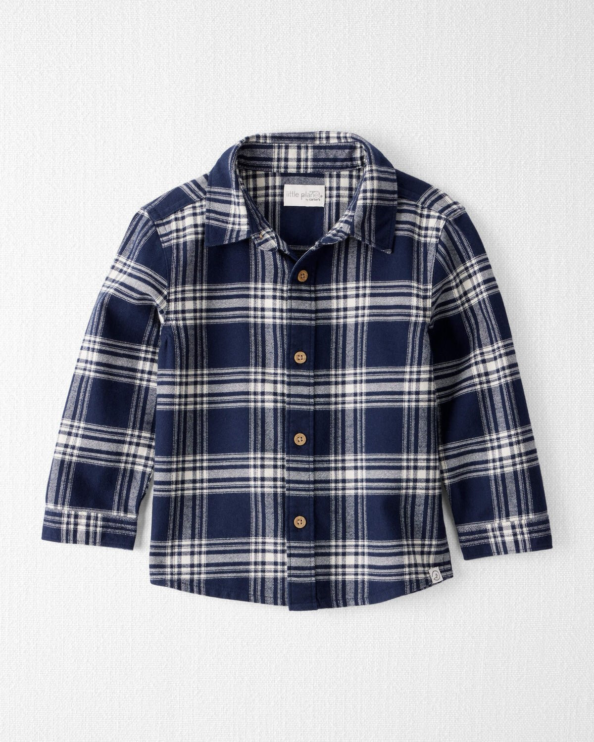 Toddler Organic Cotton Button-Front Flannel Shirt | Carter's Inc
