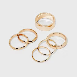 Band Ring Set 6pc - A New Day™ Gold | Target