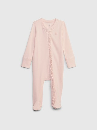 Baby First Favorites TinyRib Footed One-Piece | Gap (US)