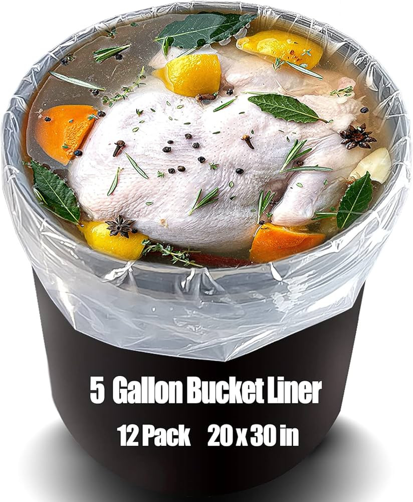Brine Bag,12 Pack 4Mil 20"x30",Turkey Brine Bag with 50lb Wet Load Capacity,Brining Bags for Turk... | Amazon (US)