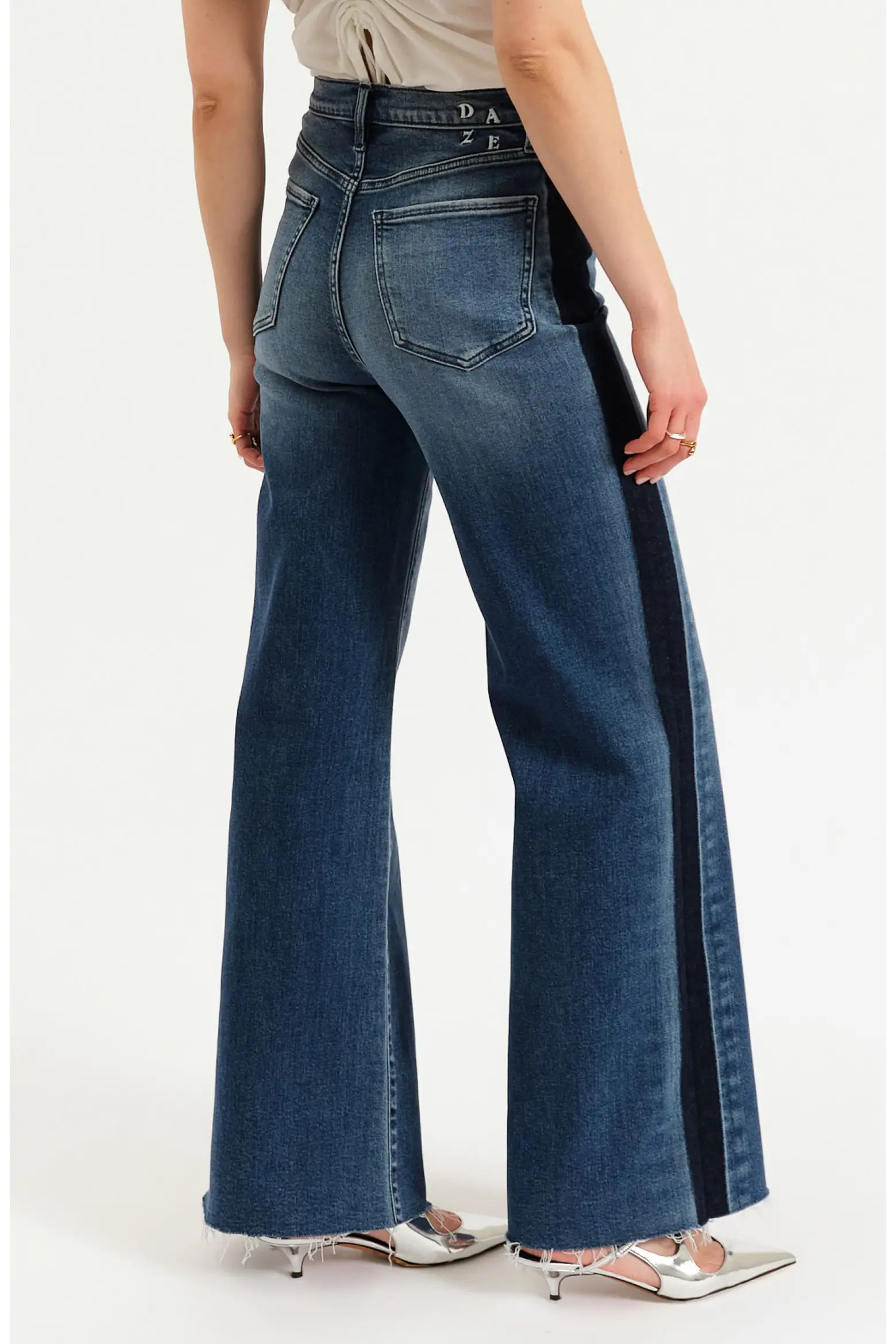 Far Out High Waist Raw Hem Wide Leg Jeans (Women) | Nordstrom | Nordstrom