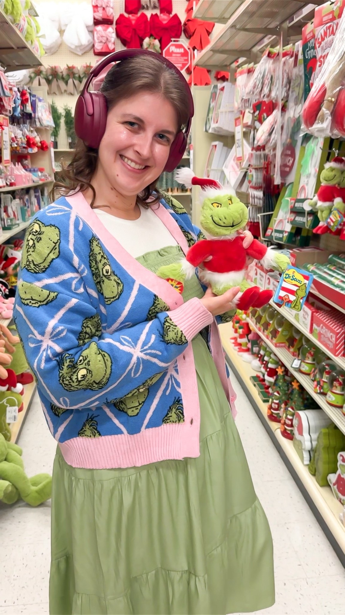 Grinch sweater is in sale. Wearing a xl

#LTKHoliday #LTKSeasonal #LTKCyberWeek