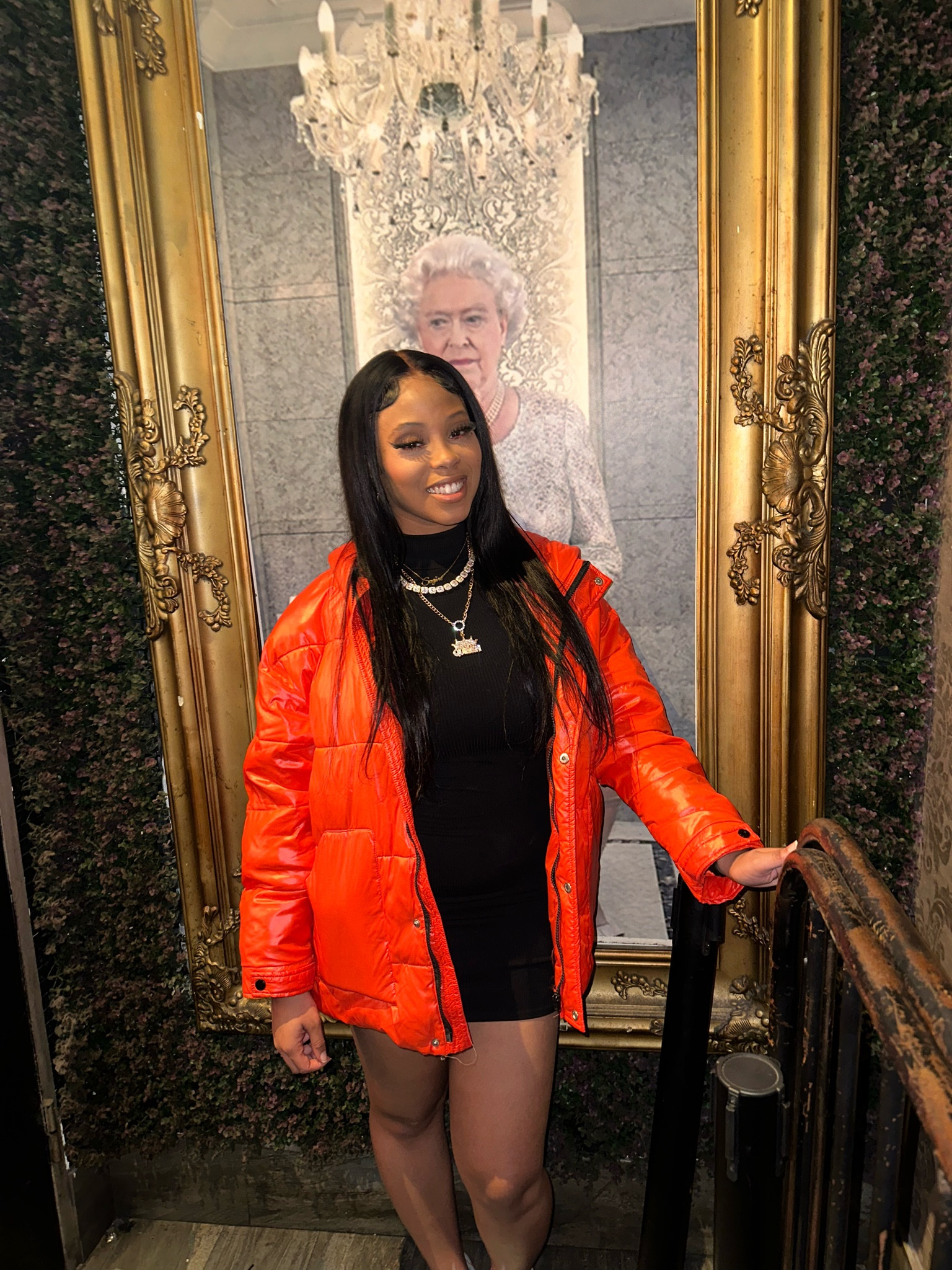 Smile, it gets better from here 🧡

Model is wearing : 13x4 Body Wave Lace Front Wigs Human Hair 24 Inch HD Lace Front Wigs Human Hair Pre Plucked 180 Density Transparent Glueless Lace Front Wigs for Black Women Human Hair Brazilian Body Wave Frontal Wigs, gold 3pairs geometric design hoop earrings, gold necklace that says “Sagine”, yellow gold 2pcs Rhinestone Decor Chain Necklace, yellow gold 2pcs Rhinestone Decor Chain Necklace, Black Long Sleeve Mini Dress, orange dual pocket drop shoulder hooded puffer coat, and colorblock, orange, black, gray, and white lace up front chunky sneakers

Orange Puffer coat : Large 

Black Mini Dress : Medium 

Sneakers :  9 US (EURO40)

Book model for your next project! 💕

#LTKsalealert #LTKstyletip #LTKunder100