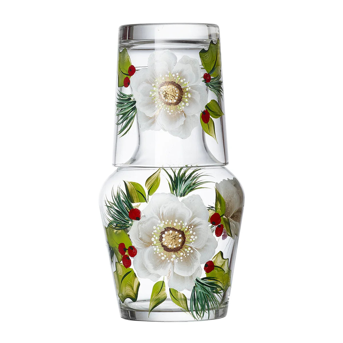 Christmas Flower Carafe & Tumbler | Over The Moon
