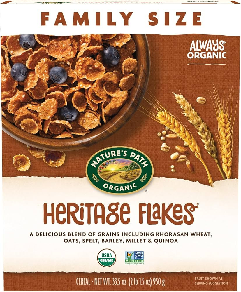 Nature's Path Organic Heritage Flakes® Cereal, 33.5 oz (Pack of 1), Non-GMO | Amazon (US)