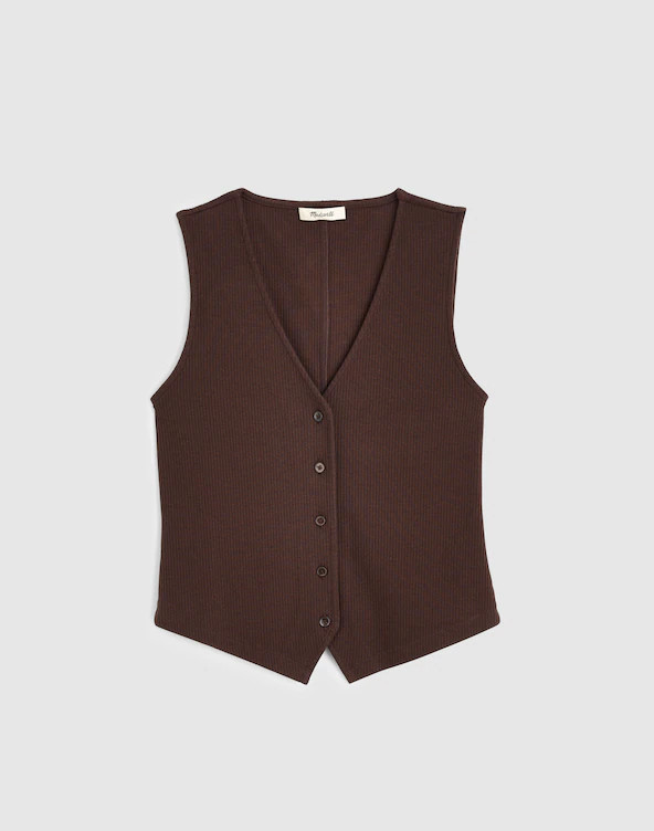 Ribbed V-Neck Vest | Madewell