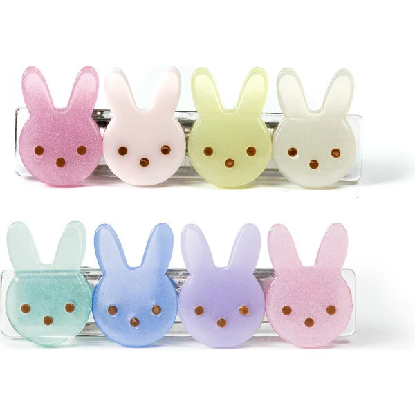 Colorful Bunnies Hair Clips | Maisonette