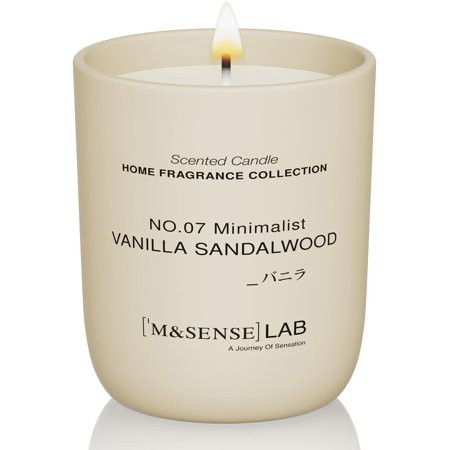 M&SENSE Natural Soy Candle, Vanilla Sandalwood , 5.3 oz , Minimalist Scented Candle for Relaxation,Home Décor , for Bedroom, Office, Party Large | Walmart (US)