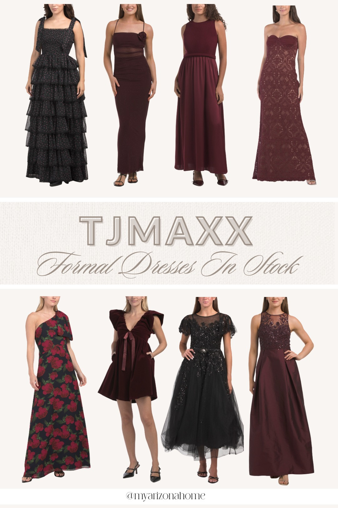 Just spotted these formal dresses at TJMaxx and the prices are too good to pass up! 🎉 Perfect timing with the holidays and wedding season coming up, are you on the hunt for a new dress? #fallfashion #winterfashion #formaldress #burgundydress #weddingdress - Wedding guest dresses  

 #LTKFallSale #LTKMidsize #LTKStyleTip