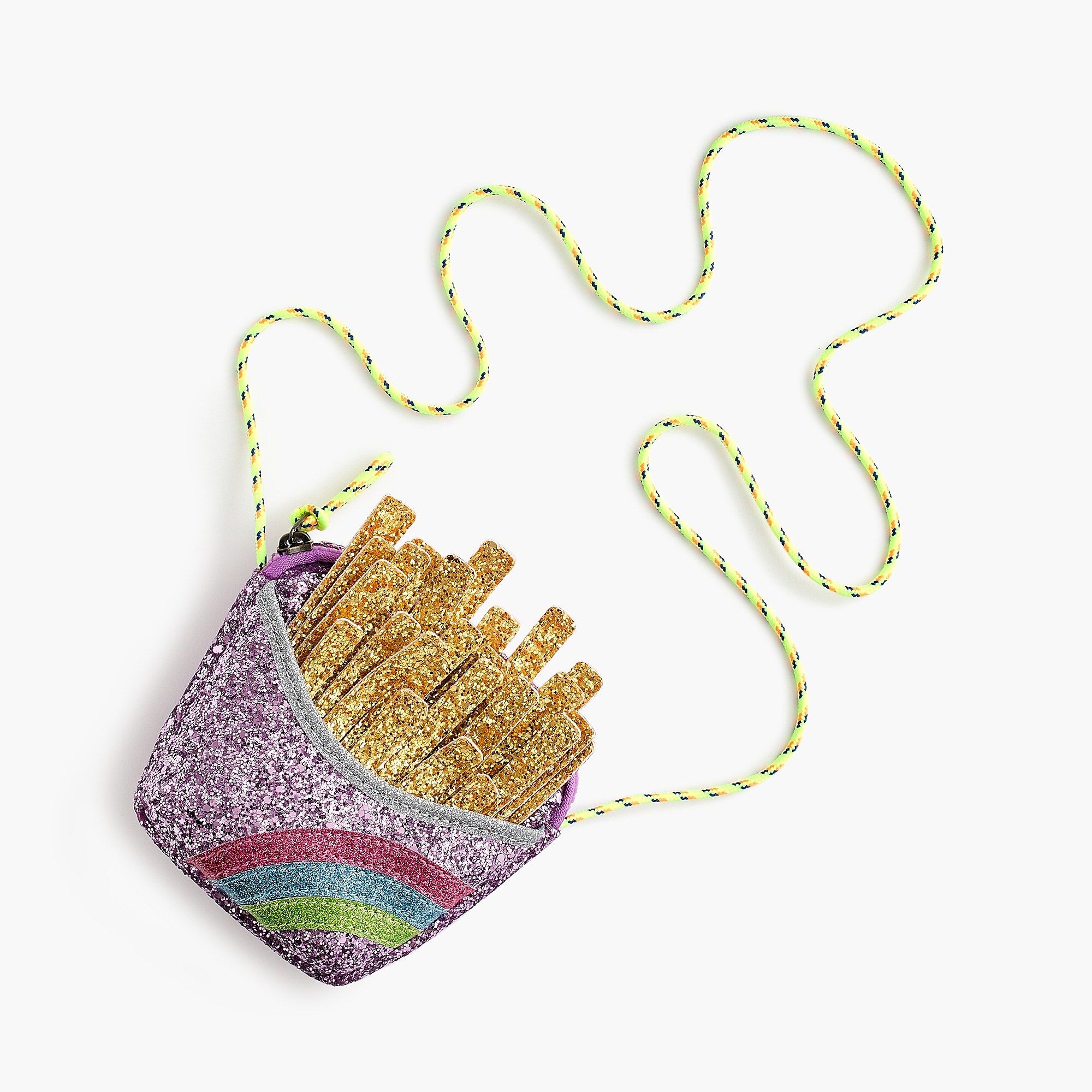 Girls' glitter french fries bag | J.Crew US