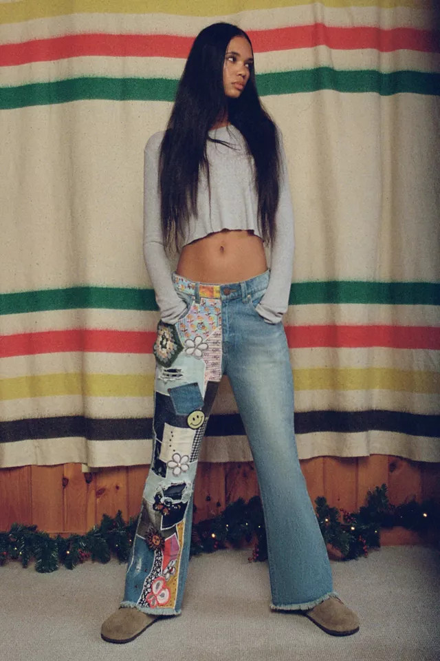 BDG High-Waisted Flare Jean - Indigo Craft | Urban Outfitters (US and RoW)