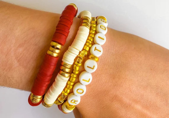Roll Tide  University of Alabama Bracelet Set - Etsy | Etsy (US)