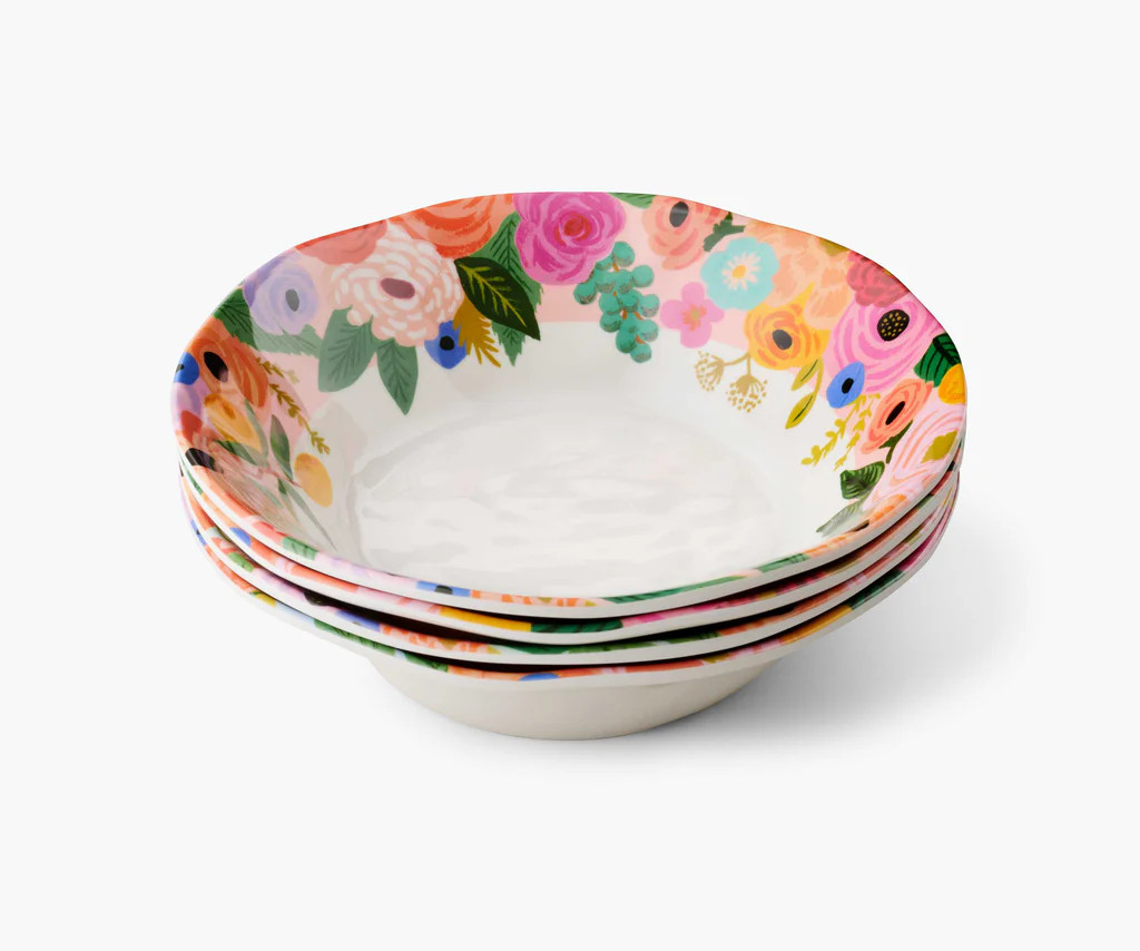 Melamine Assorted Bowls - Garden Party | Rifle Paper Co.