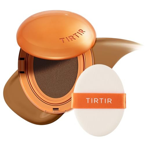 [*Mini Size*] TIRTIR Mask Fit Ai Filter Cushion Foundation | AI-Like Semi-Matte Finish - Up to 72-Hour Medium to Full Coverage Korean BB Cushion Make up Beauty, #39W Caramel, 0.15 Fl Oz | Amazon (US)
