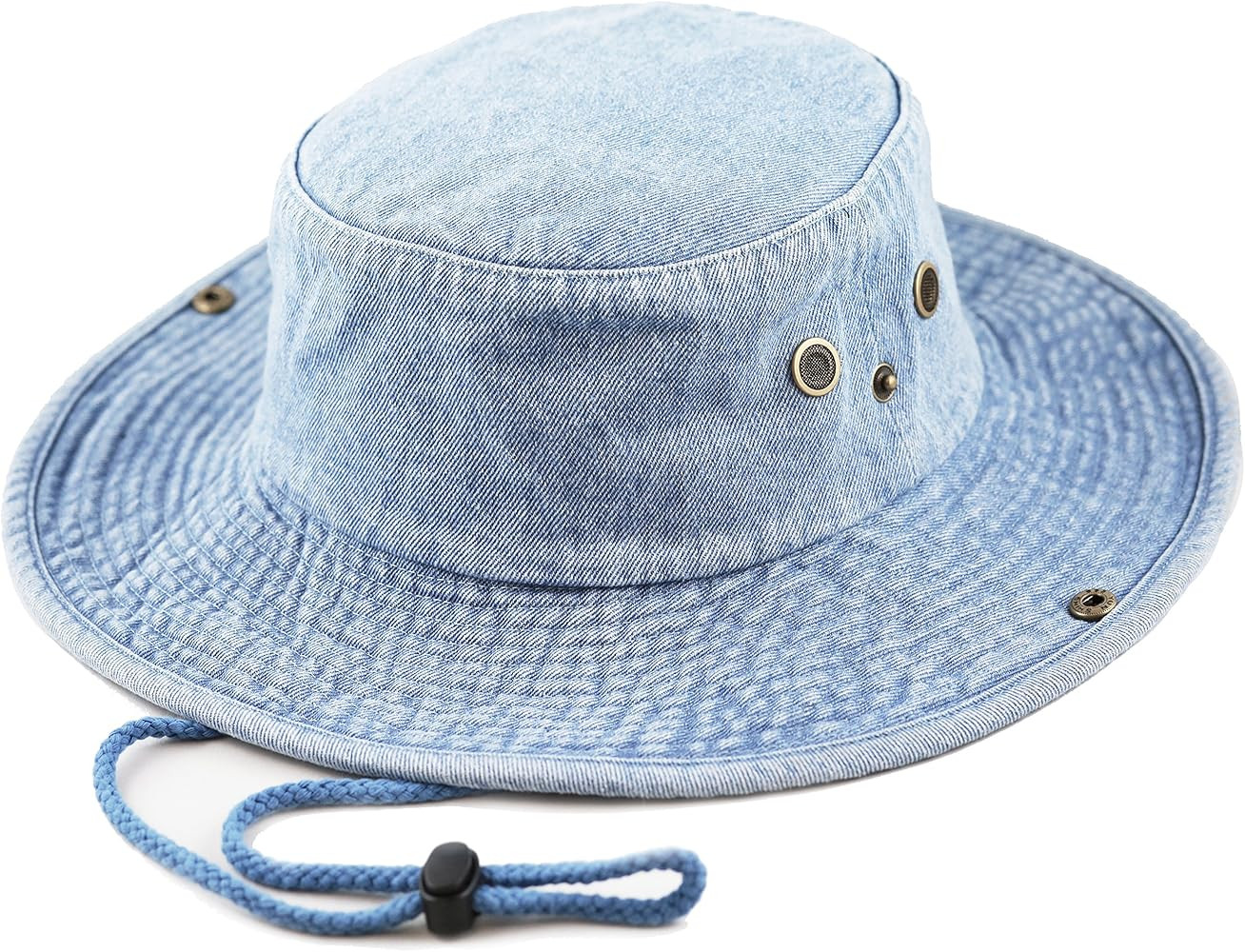 The Hat Depot Cotton Stone-Washed Safari Wide Brim Foldable Double-Sided Sun Boonie Bucket Hat | Amazon (US)