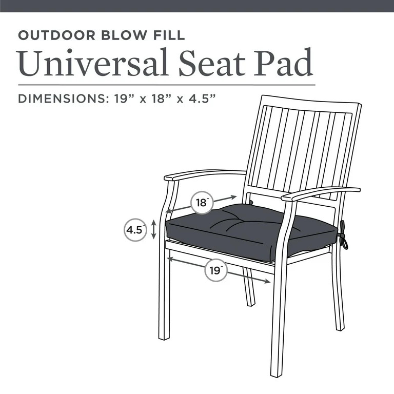 Better Homes & Gardens 18" x 19" Red Medallion Rectangle Outdoor Seat Cushion (2 Pack) | Walmart (US)