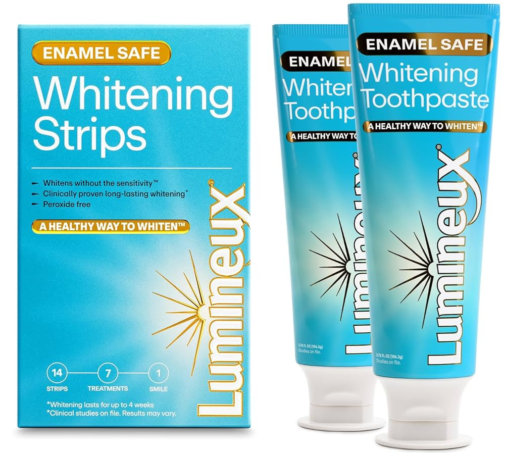 Lumineux Whitening Starter Set – Peroxide Free - Enamel Safe for Whiter Teeth – Includes 7 Wh... | Amazon (US)