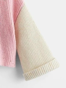 SHEIN Toddler Girls Color Block Drop Shoulder Cardigan SKU: sk2206275298899195(14 Reviews)$10.49$... | SHEIN