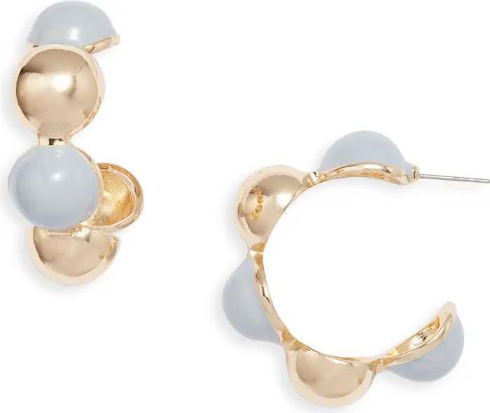 Open Edit Enamel Orb Hoop Earrings | Nordstrom | Nordstrom Canada
