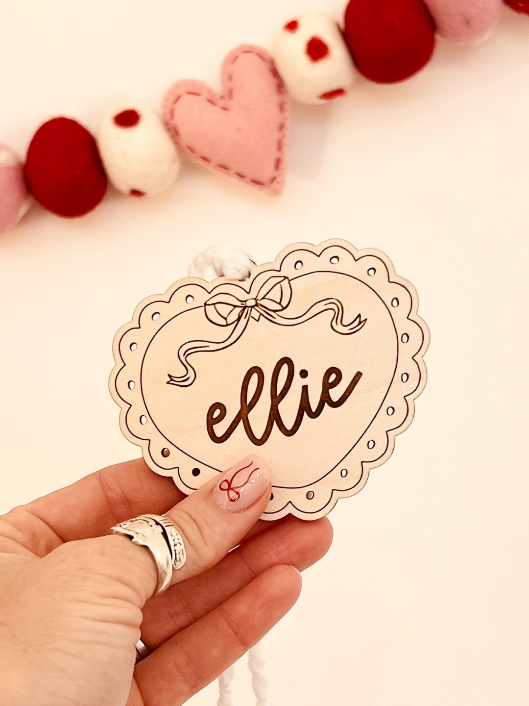 Personalized Heart Tag Valentines Basket Tags Valentines Day Tags Valentines Day Bag Tags Custom ... | Etsy (US)