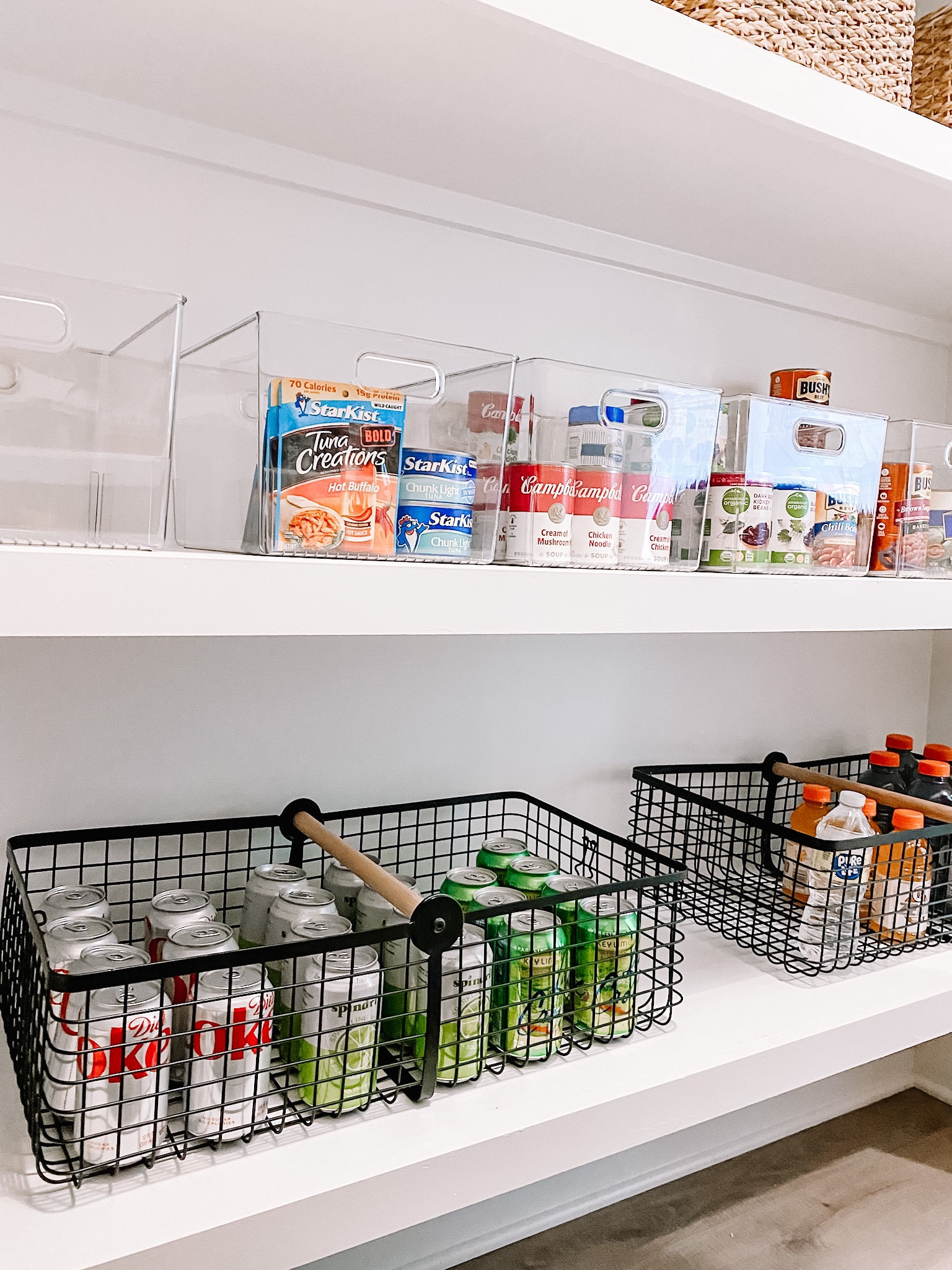 A little Thursday morning pantry inspo for you 🫠 we love mixing textures with baskets and acrylic. These @target metal baskets are so versatile, the can lay flat or fold up like a traditional cube basket, YES, PLEASE! Linked in my LTK for ya ♥️♥️

.
.
@mdesign
@amazon
@target
.
.
.
#deardiaryday #diary #pantry #pantrystorage #easystorage #storagesolutions #pantryorganization #pantryinspo #pantrypretties #stunning #organizationgoals #goals #lifegoals #housegoals #mdesignhomedecor #targetfind #campbellssoup #pantrystaples #thursday #thursdayvibes #itsavibe #itsamust #musthave #mustdo #youcandothis

#LTKstyletip #LTKhome #LTKfamily