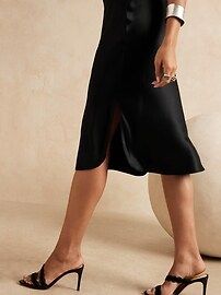 Bliss Silk Midi Skirt | Banana Republic (CA)