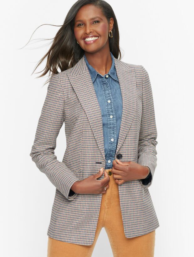 Houndstooth Blazer | Talbots