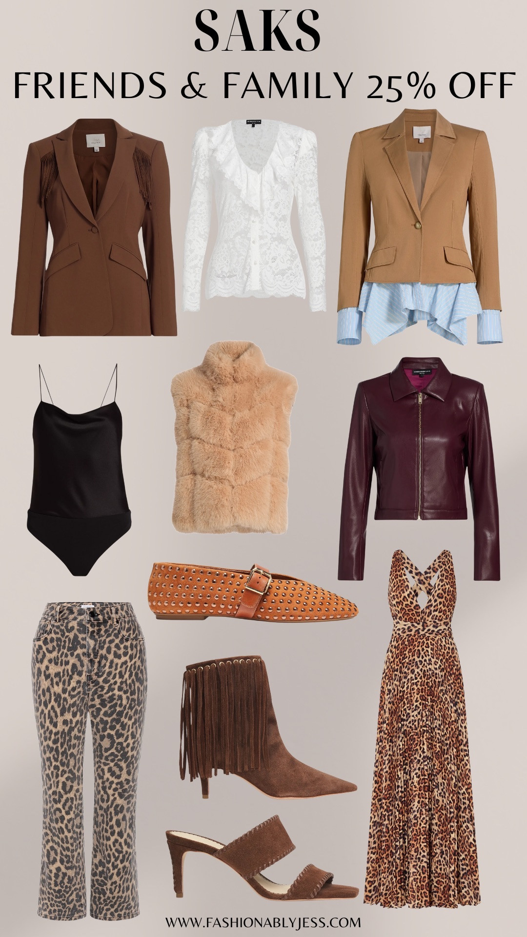 11/09/25 Fall and family 25% off sale at Saks!🔥🥰

sweater dress 
holiday party outfit
Holiday dress
Thanksgiving outfit
Amazon fashion
Target outfit 
Gifts 
90s outfit 
Quiet luxury 
Oversized Blazer
Chunky earring
capsule wardrobe
basics
workwear
curvy outfits 
Airport outfit
Travel outfit
neutral outfits
minimal style
cozy loungewear
wedding guest dress
occasion dresses
little black dress
wide leg trousers
Tall Boots
Over the knee boots
Booties
Western boots 
Gift guide 
Gift idea 
Dark denim 
#LTKHalloween
#LTKGiftGuide
#LTKHoliday
#LTKSeasonal
#LTKActive
#LTKU
#LTKOver40
#LTKHome
#LTKSaleAlert
#LTKMidsize
#LTKParties
#LTKFindsUnder50
#LTKFindsUnder100
#LTKStyleTip
#LTKBeauty
#LTKWorkwear
#LTKTravel
#LTKShoeCrush
#LTKItBag
#LTKBaby
#LTKBump
#LTKKids
#LTKFamily
#LTKwedding 

#LTKOver40 #LTKFindsUnder100 #LTKStyleTip