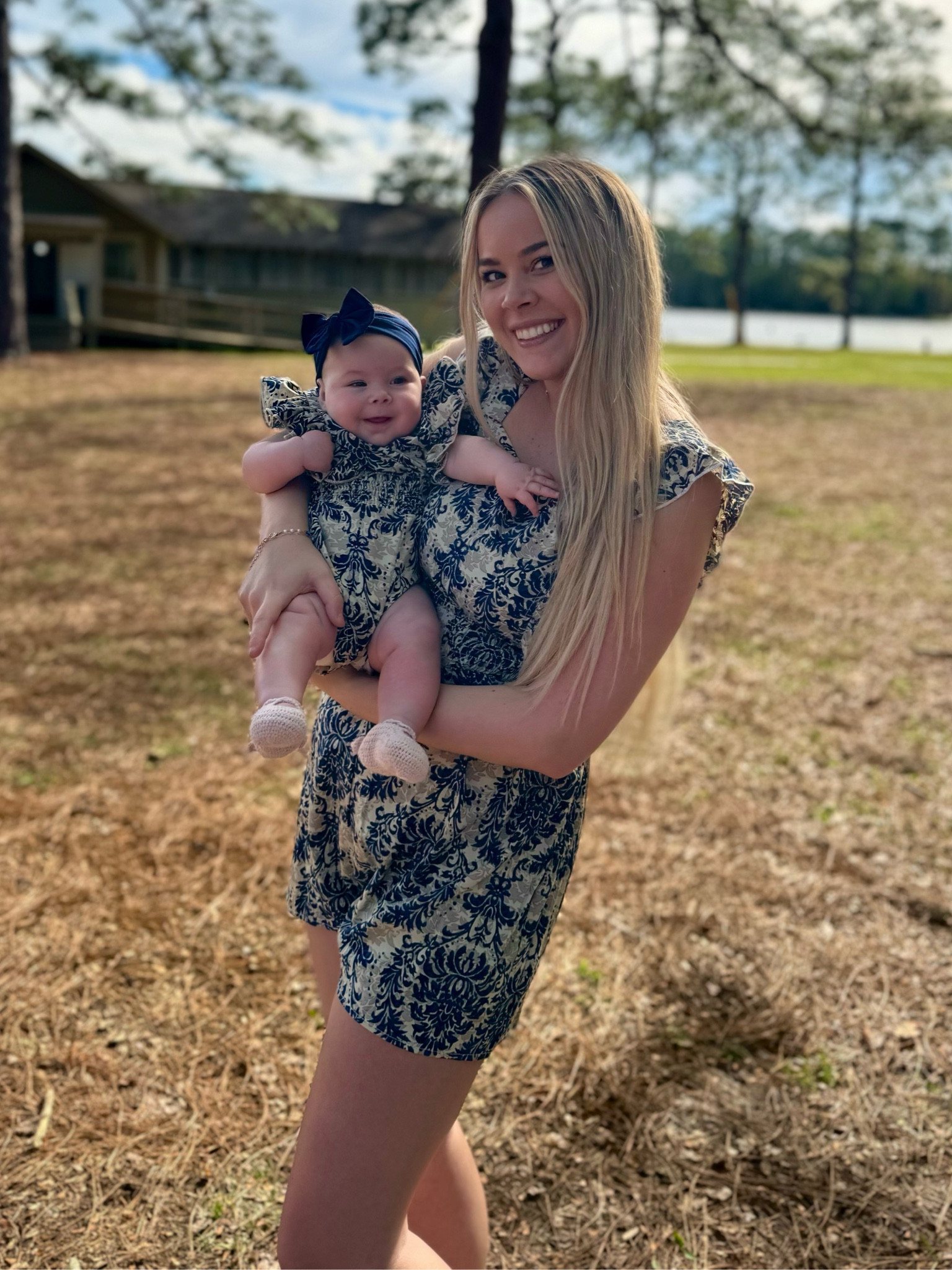 Mommy and me baby romper 