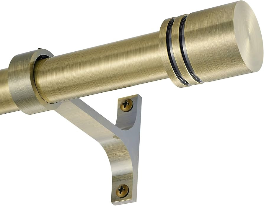 Curtain Rods for Windows 28 to 120 Inches, Vimayta 1 Inch Adjustable Heavy Duty Drapery Rod with ... | Amazon (CA)