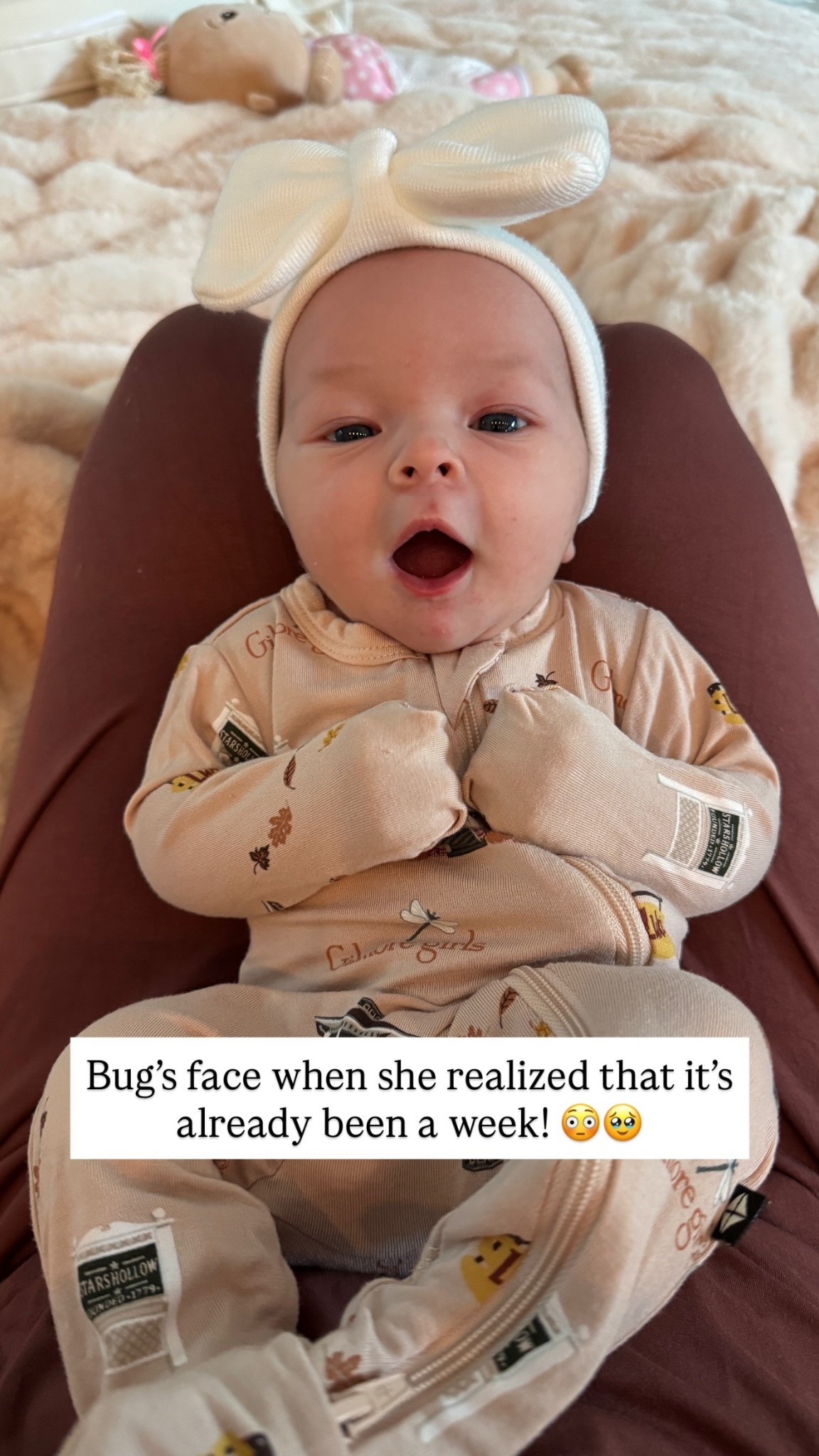 Bug’s face when she realized it’s already been a week! How adorable is this Gilmore Girls zippered romper?!

#LTKKids #LTKFamily #LTKBaby