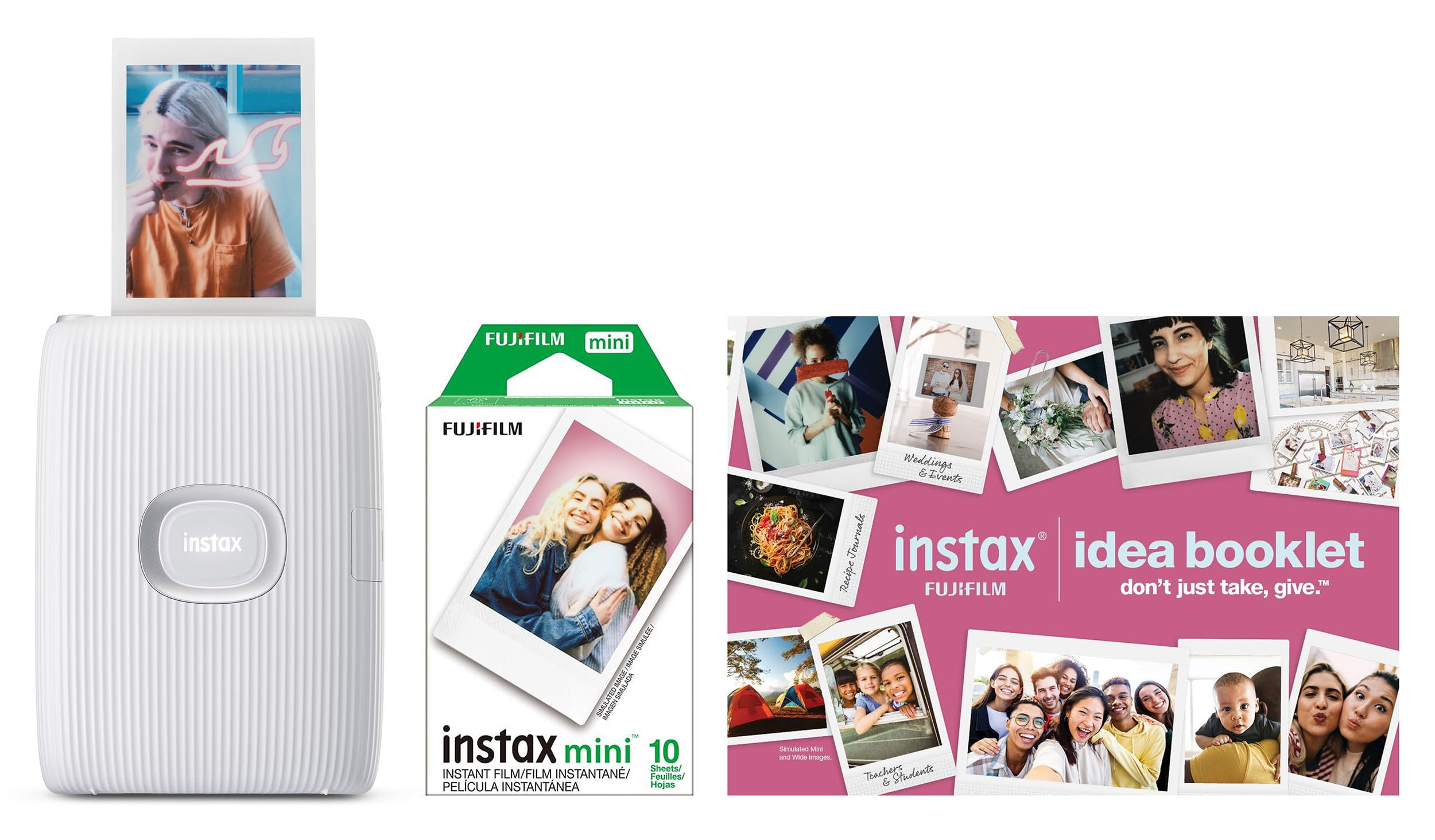 FUJIFILM Instax Mini Link 2 Smartphone Printer Bundle 2025 - Soft Pink | Amazon (US)