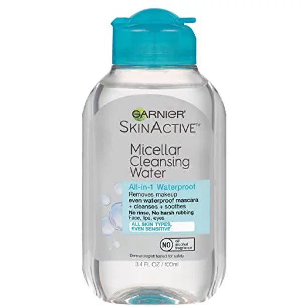 Garnier SkinActive Micellar Cleansing Water, For Waterproof Makeup, 3.4 Fl Oz | Walmart (US)