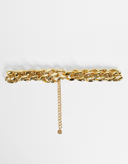 ALDO Wea chain link belt in gold | ASOS (Global)