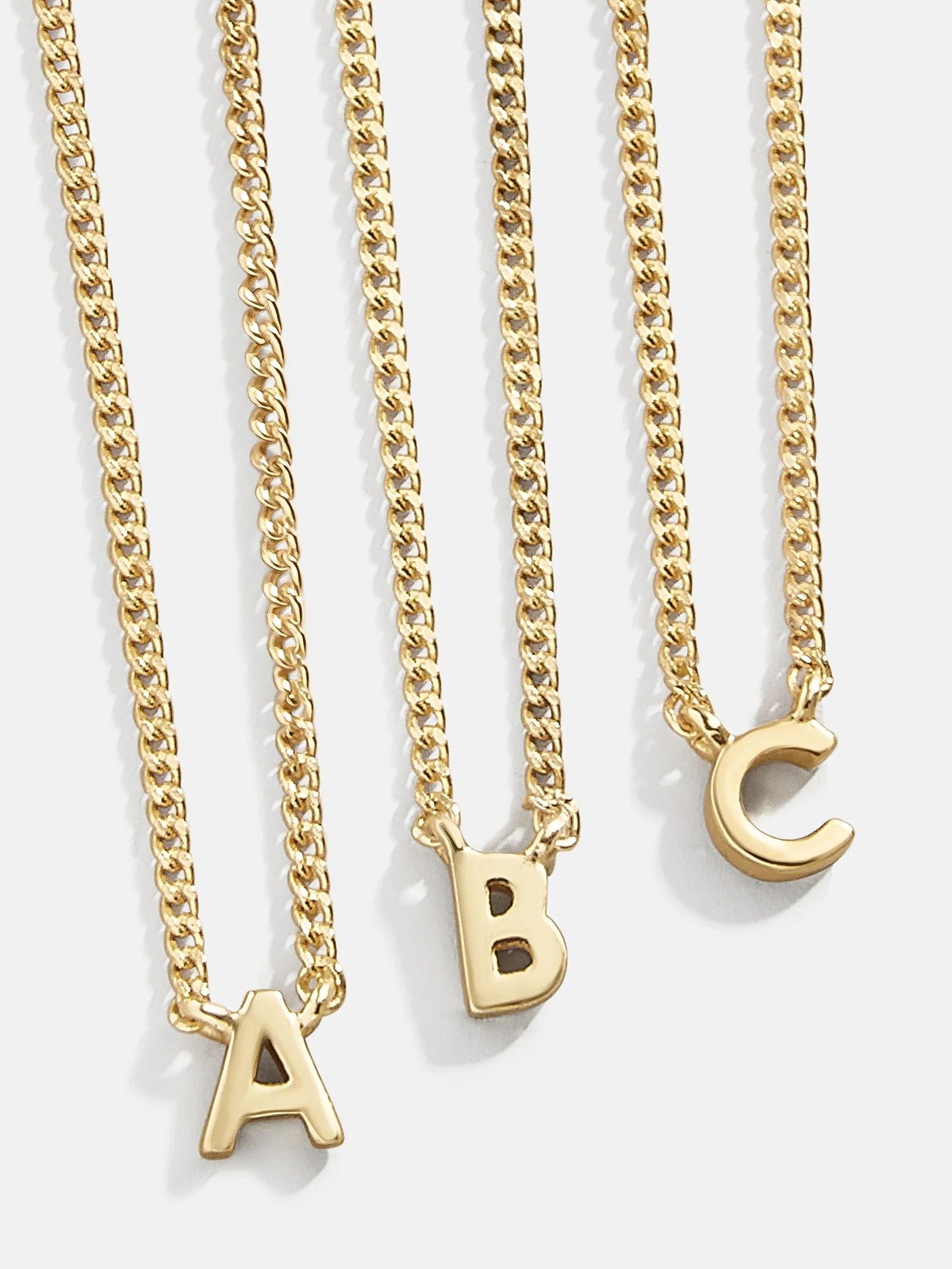 18K Gold Mini Initial Necklace - Gold | BaubleBar (US)