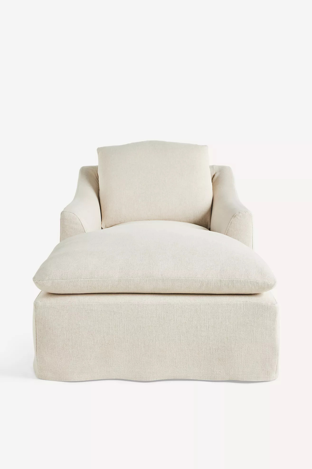 Nora Performance Linen Slipcover Chaise | Anthropologie (US)