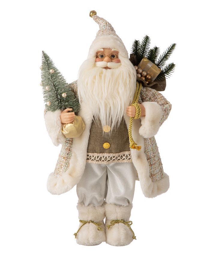 Glitzhome Christmas Santa Figurine & Reviews - Shop All Holiday - Home - Macy's | Macys (US)