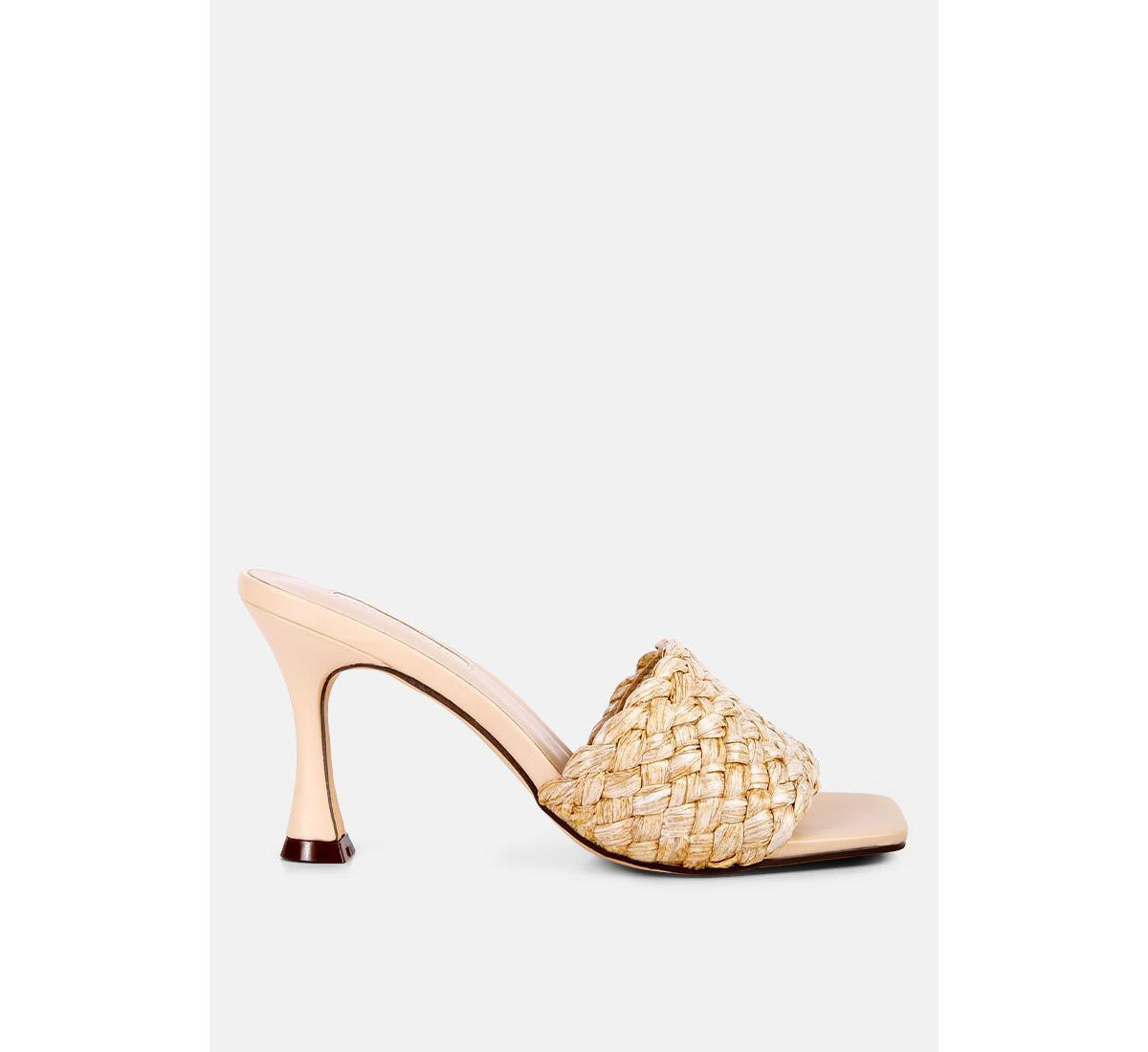 Womens Ny Tour Braided Strap Heel Sandals - Beige | Macy's