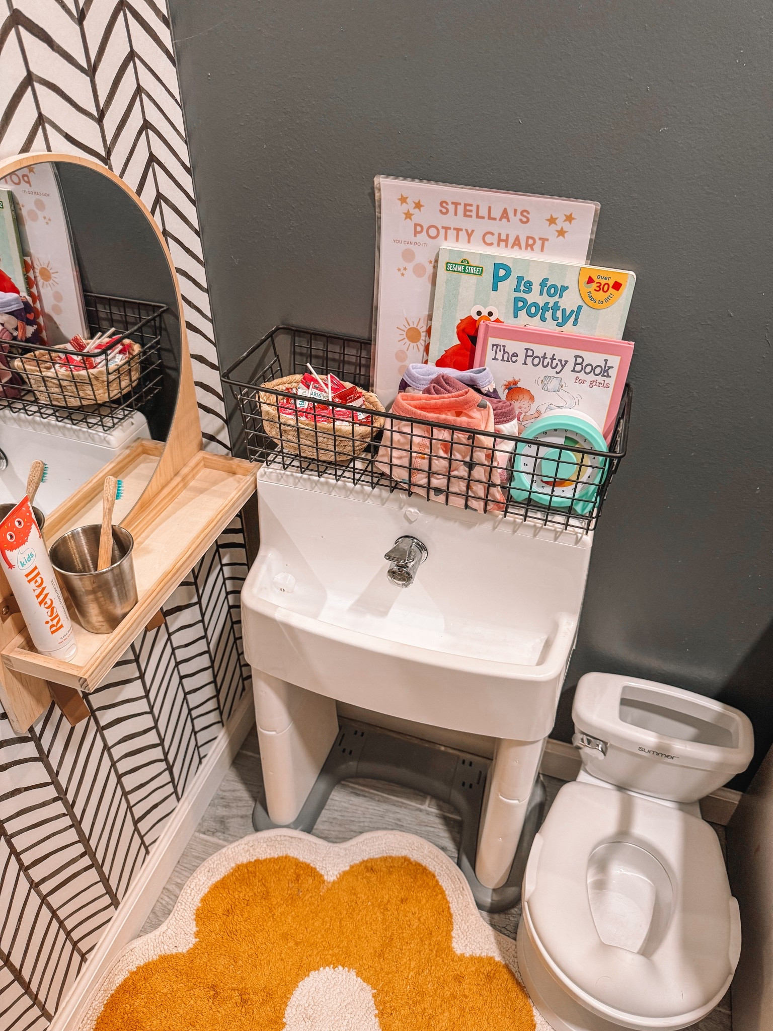 Toddler potty/selfcare space 🚽

#LTKHome #LTKGiftGuide #LTKKids
