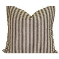 Black Ticking Pillow, BLACK Farmhouse Pillow Cover, Farmhouse Decor. Pillow, Black Striped Pillow. Euro Sham Farmhouse Decor. Cushion.cm | Etsy (US)