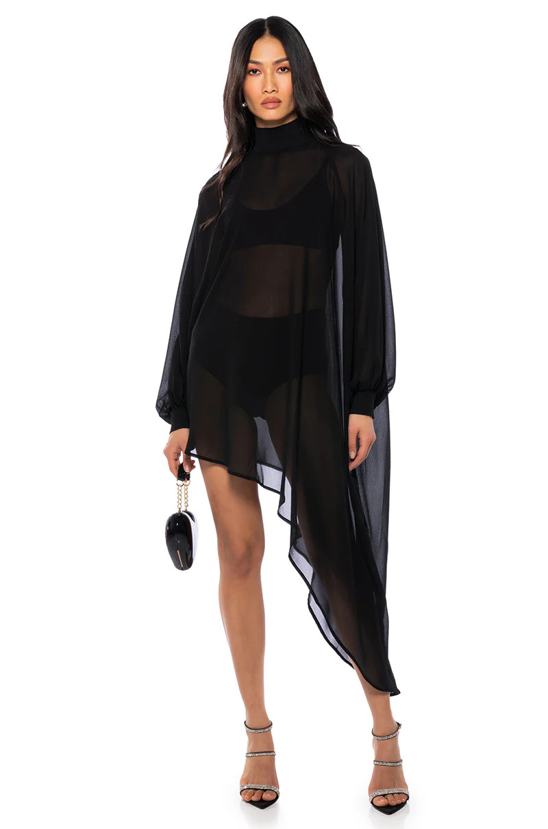 JUNE ASYMMETRICAL MIDI DRESS | AKIRA